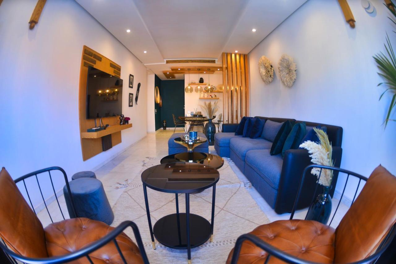 Appartement de prestige climatisé à l'hivernage 400m de la Gare Marrakesh Extérieur photo